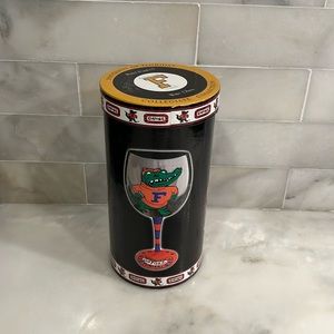Florida Gators wine glass